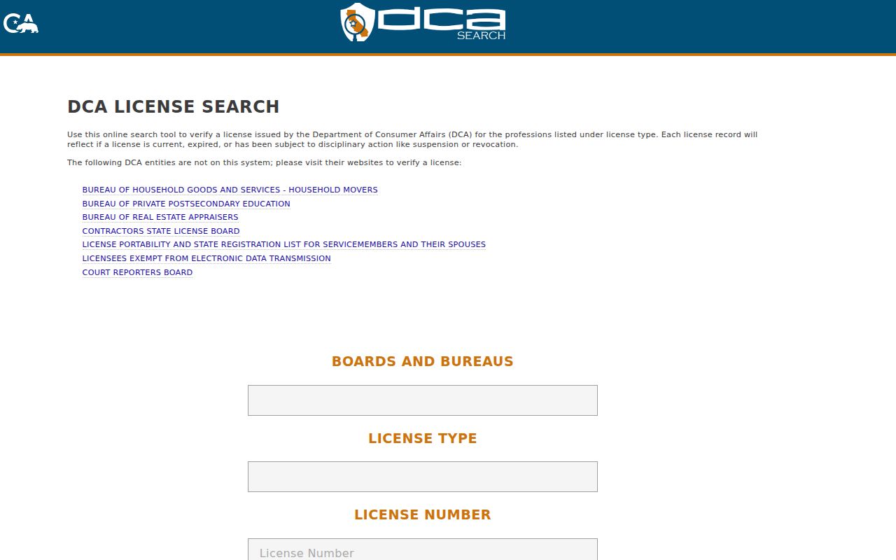 Jurupa Valley residents directory California professional license search