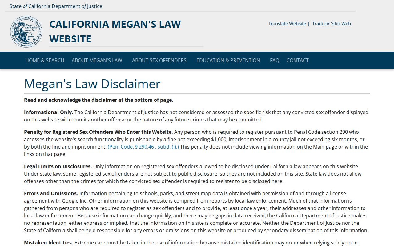 Jurupa Valley neighbors California Megan's Law safety registry