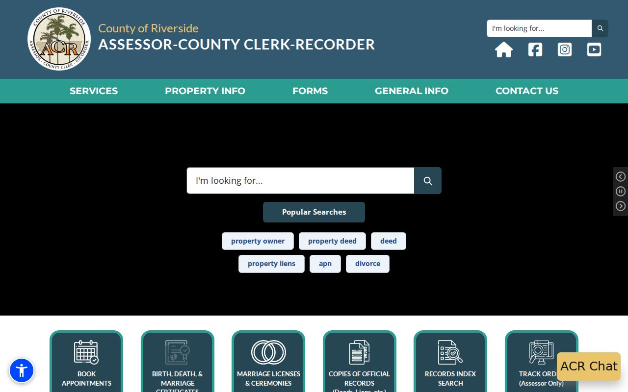 Jurupa Valley previous residents Riverside County Assessor-County Clerk-Recorder office